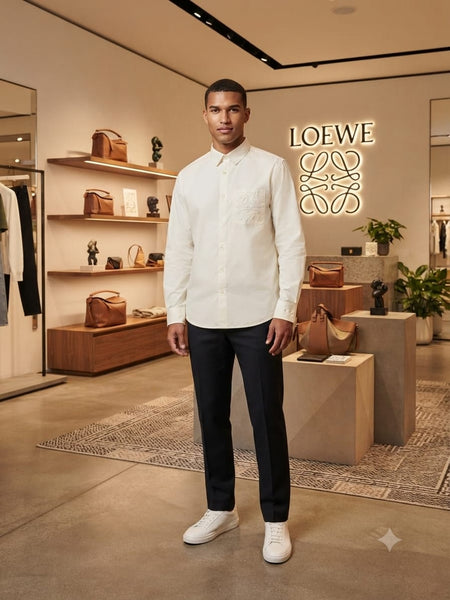 Premium White Full-Sleeve Casual Shirt for Men