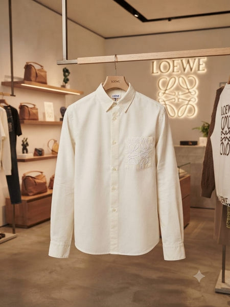 Premium White Full-Sleeve Casual Shirt for Men