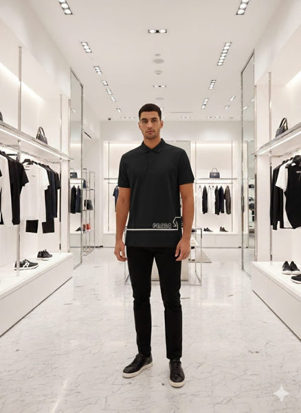 Premium Black Polo T-Shirt for Men
