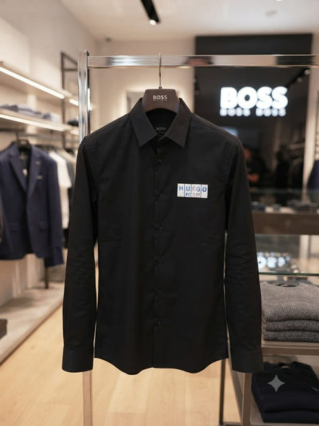 Premium Black Full-Sleeve Formal Shirt for Men