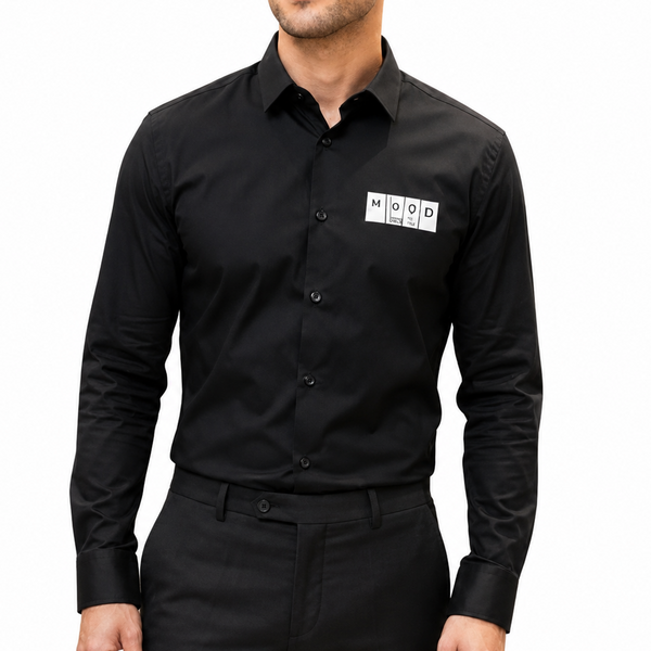Premium Black Full-Sleeve Formal Shirt for Men