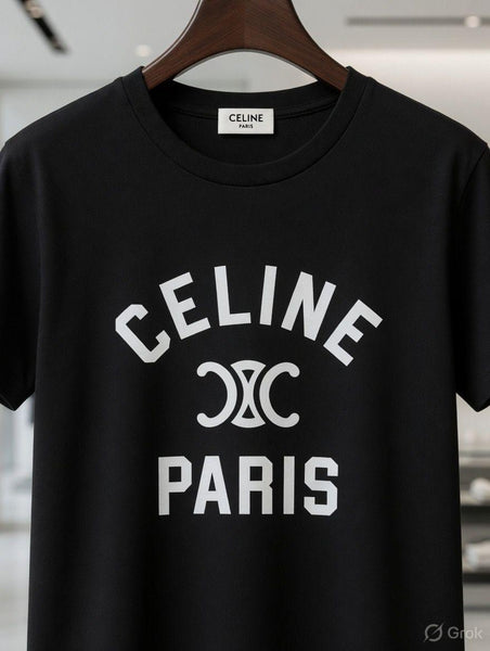 Men Premium Paris Graphic Print Round Neck T-Shirt – Black Casual Tee