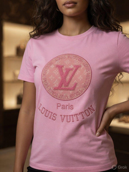 Men Premium Logo Round Neck T-Shirt – Pink Casual Tee