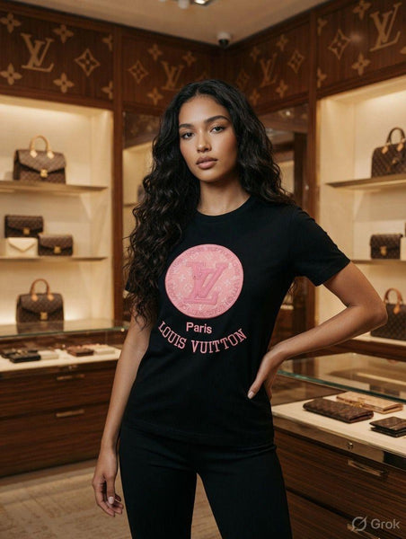Black Graphic Print Round Neck T-Shirt