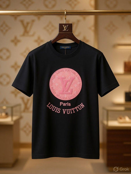Black Graphic Print Round Neck T-Shirt