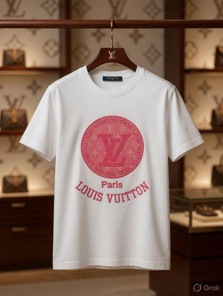 White Graphic Print Round Neck T-Shirt