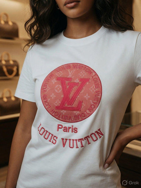 White Graphic Print Round Neck T-Shirt