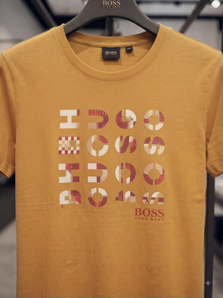 Premium Mustard Graphic Print T-Shirt for Women