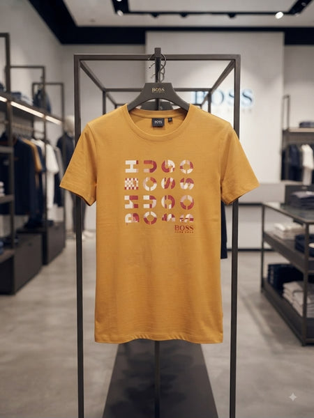 Premium Mustard Graphic Print T-Shirt for Women