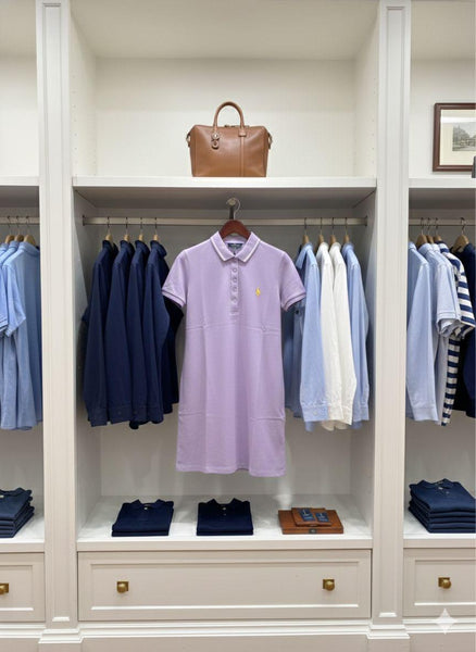 Premium Lavender Collared Polo Dress for Women
