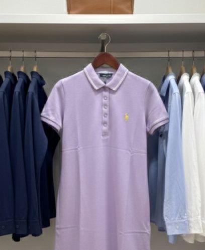 Premium Lavender Collared Polo Dress for Women