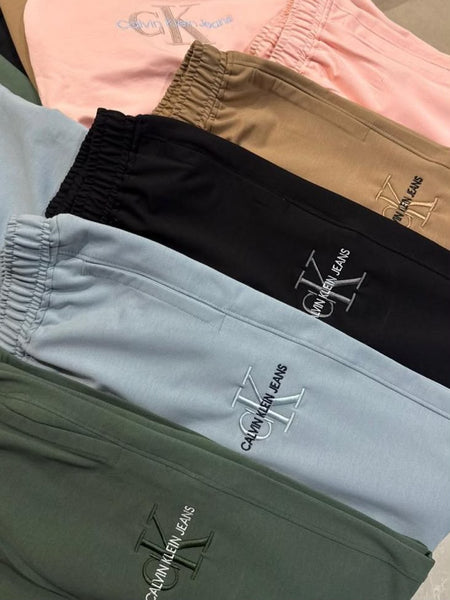 Premium Light Blue Logo Co-Ord Set for Women | Half Sleeve T-Shirt with Regular Fit Track Pants