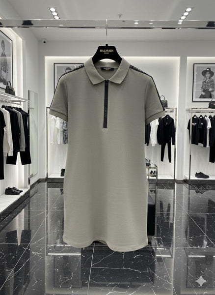 Premium Gray Polo Shirt Dress for Women
