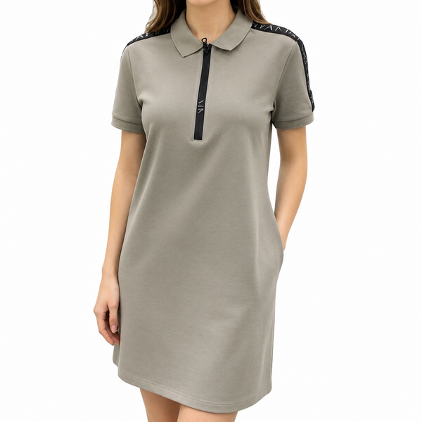 Premium Gray Polo Shirt Dress for Women