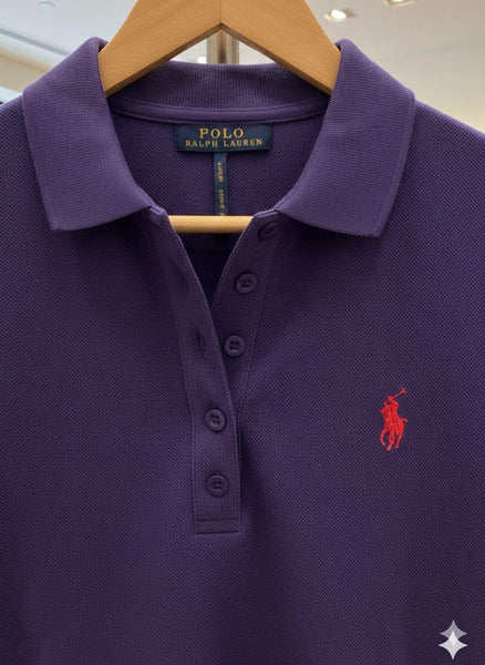 Premium Purple Polo Shirt Dress for Women