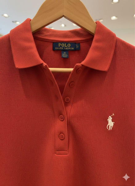 Premium Red Polo Shirt Dress for Women