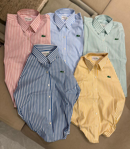 Premium Striped Button-Down Shirt for Women