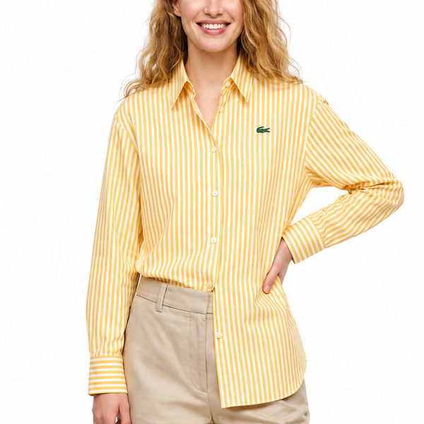 Premium Striped Button-Down Shirt for Women