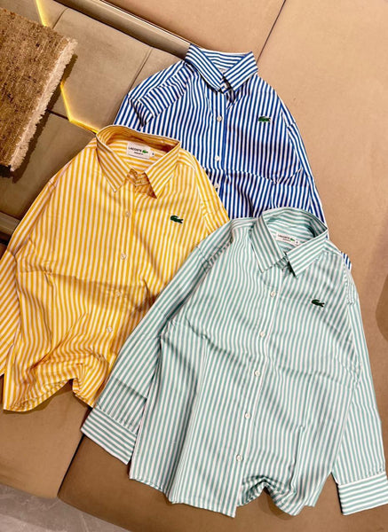 Premium Striped Button-Down Shirt for Women