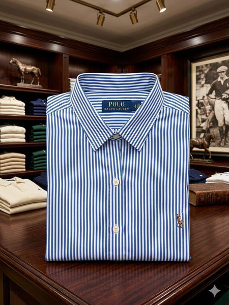 Women Premium Striped Button-Down Shirt