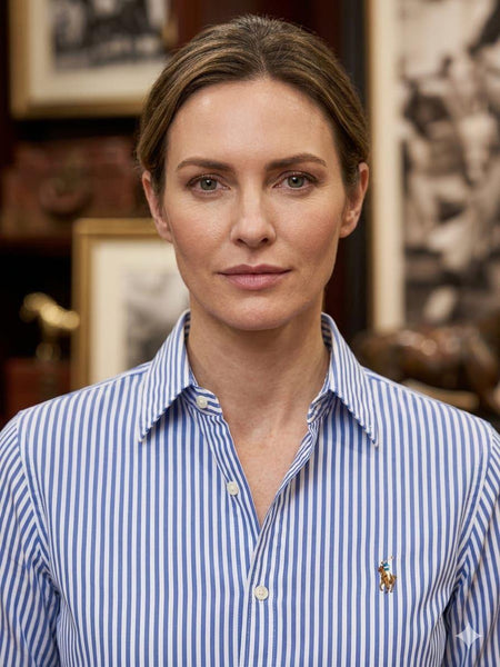 Women Premium Striped Button-Down Shirt