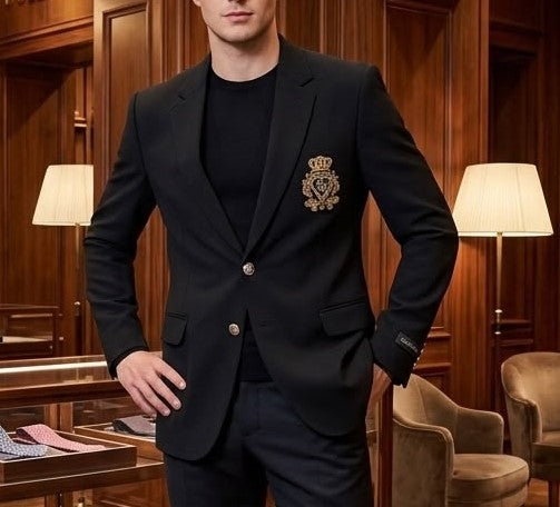 Premium Embroidered Blazer Suit for Men