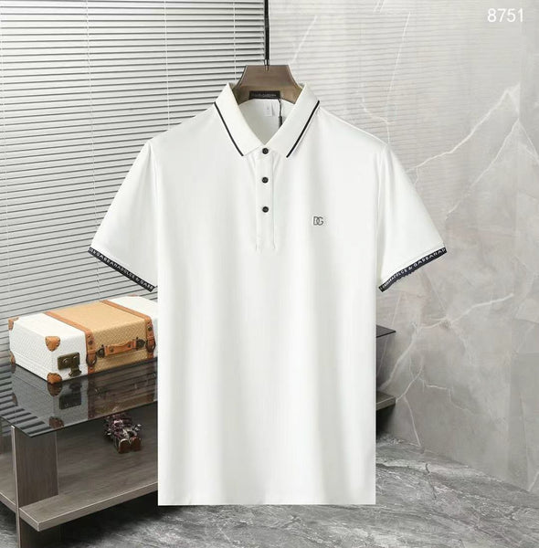 Men Contrast Trim Classic Polo T-Shirt