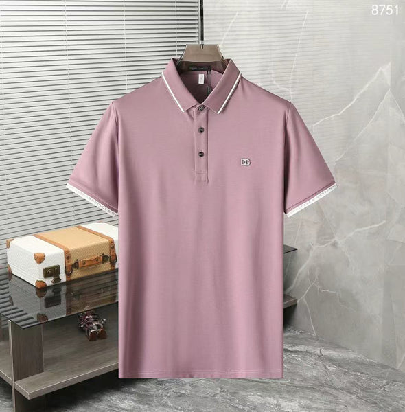 Men Contrast Trim Classic Polo T-Shirt