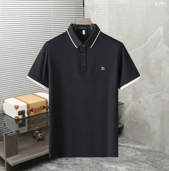 Men Contrast Trim Classic Polo T-Shirt