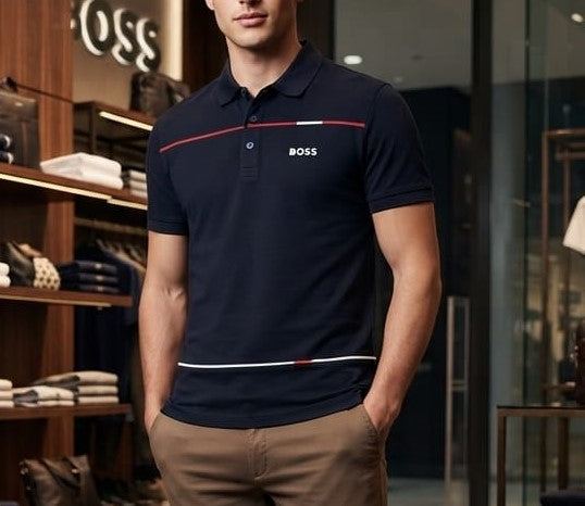 Premium Color Block Polo T-Shirt for Men