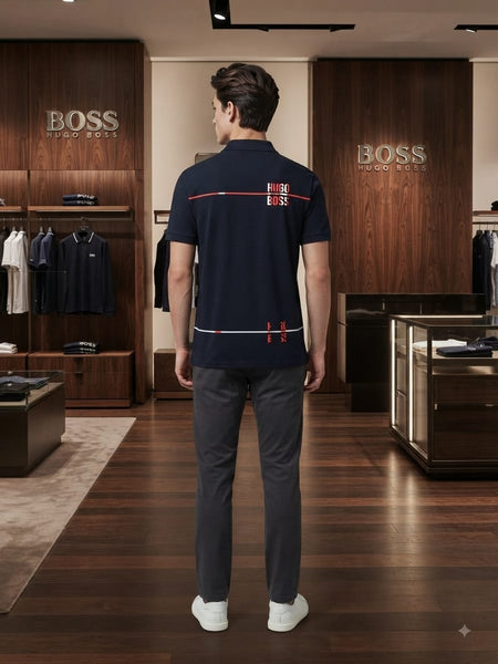 Premium Color Block Polo T-Shirt for Men