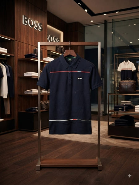 Premium Color Block Polo T-Shirt for Men