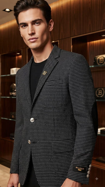 Premium Textured Pattern Blazer for Men