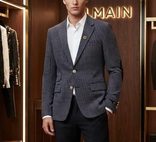 Premium Textured Pattern Blazer for Men