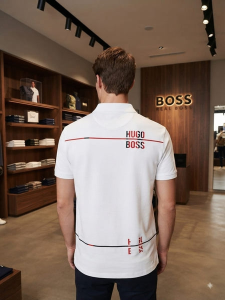 Premium Striped Polo T-Shirt for Men