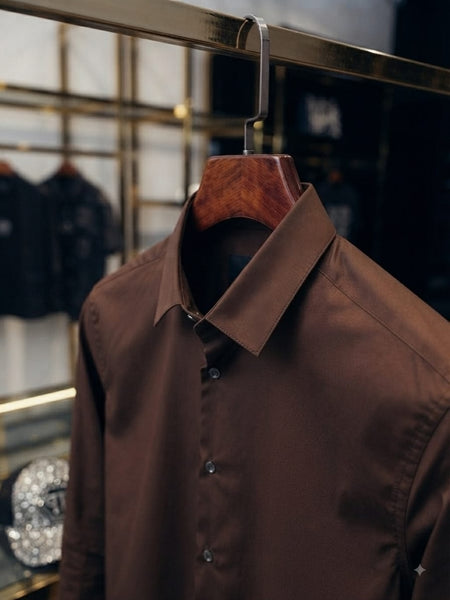 Men Premium Solid Full Sleeve Casual Shirt | Regular Fit