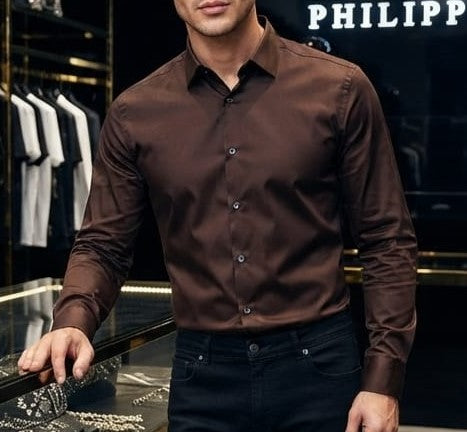 Men Premium Solid Full Sleeve Casual Shirt | Regular Fit
