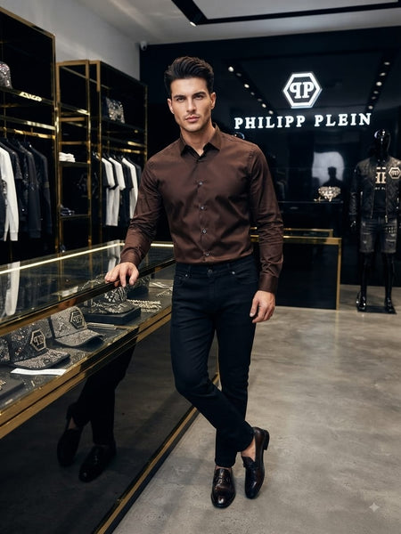 Men Premium Solid Full Sleeve Casual Shirt | Regular Fit