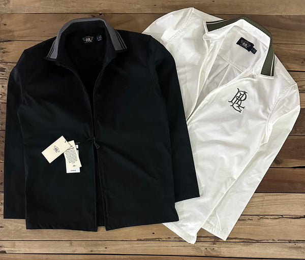 Men Premium Contrast-Collar Full-Zip Knit Jacket Collection