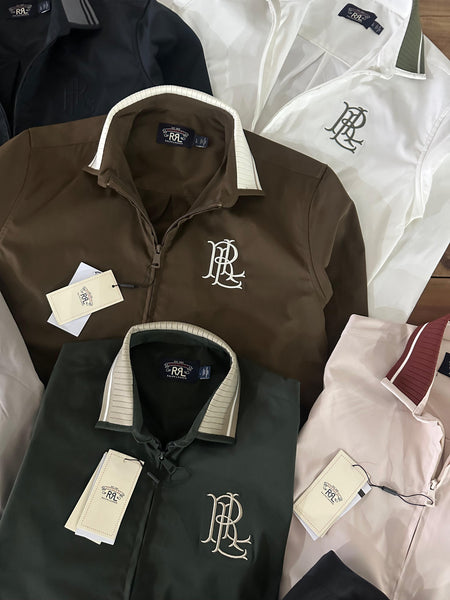 Men Premium Contrast-Collar Full-Zip Knit Jacket Collection