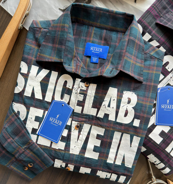 Men Printed Plaid Casual Shirt