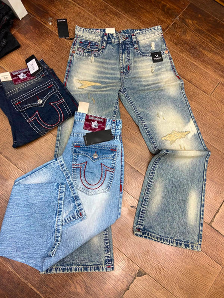 Premium Designer Lightly Distressed Denim
