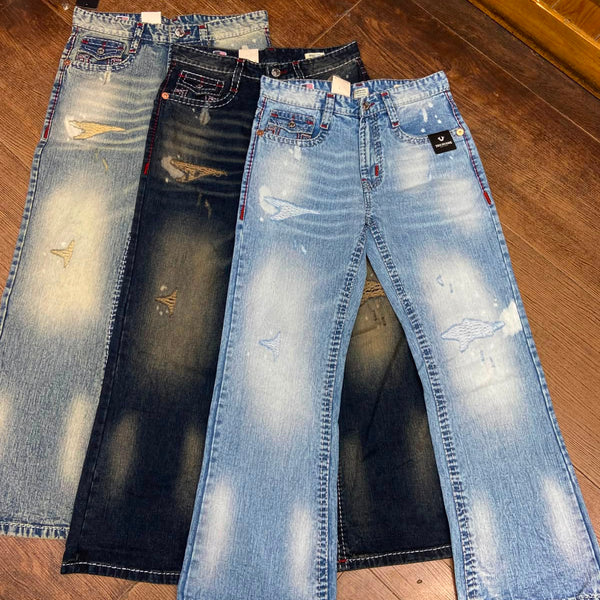 Premium Designer Lightly Distressed Denim
