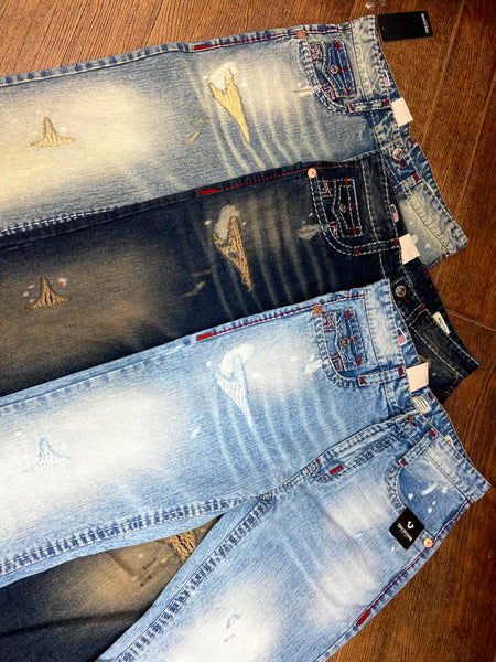 Premium Designer Lightly Distressed Denim