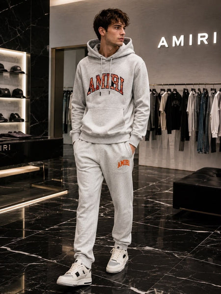 Men Premium Gray Designer Style Pullover Hoodie | Premium Hooded For men