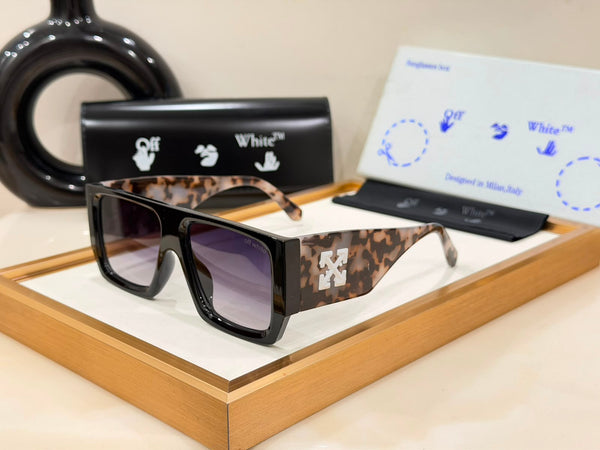 Premium Oversized Square Sunglasses with Tortoiseshell Temple Arms