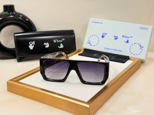 Premium Oversized Square Sunglasses with Tortoiseshell Temple Arms