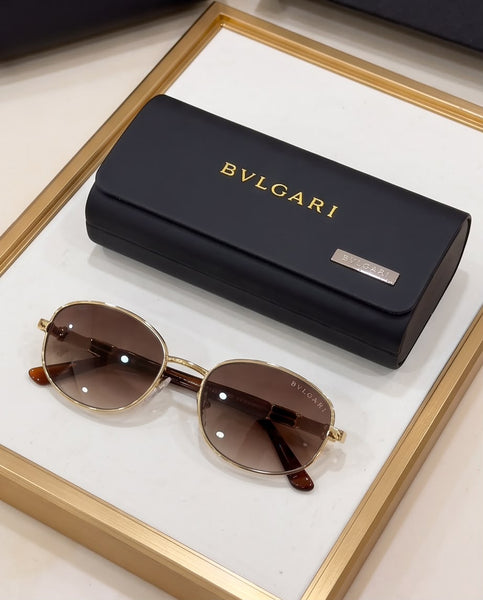 Elegant Oversized Round Frame Sunglasses with Gradient Lenses with UV Protection