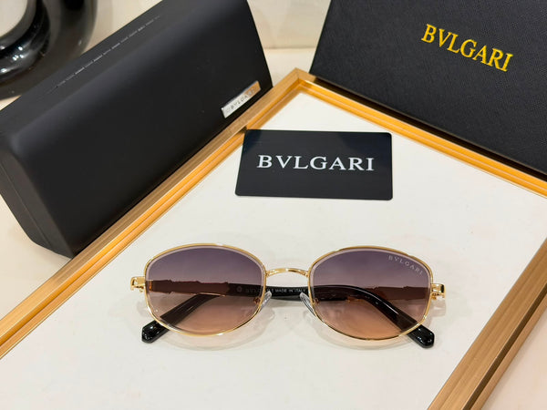Elegant Oversized Round Frame Sunglasses with Gradient Lenses with UV Protection