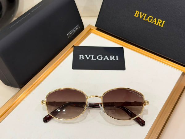 Elegant Oversized Round Frame Sunglasses with Gradient Lenses with UV Protection